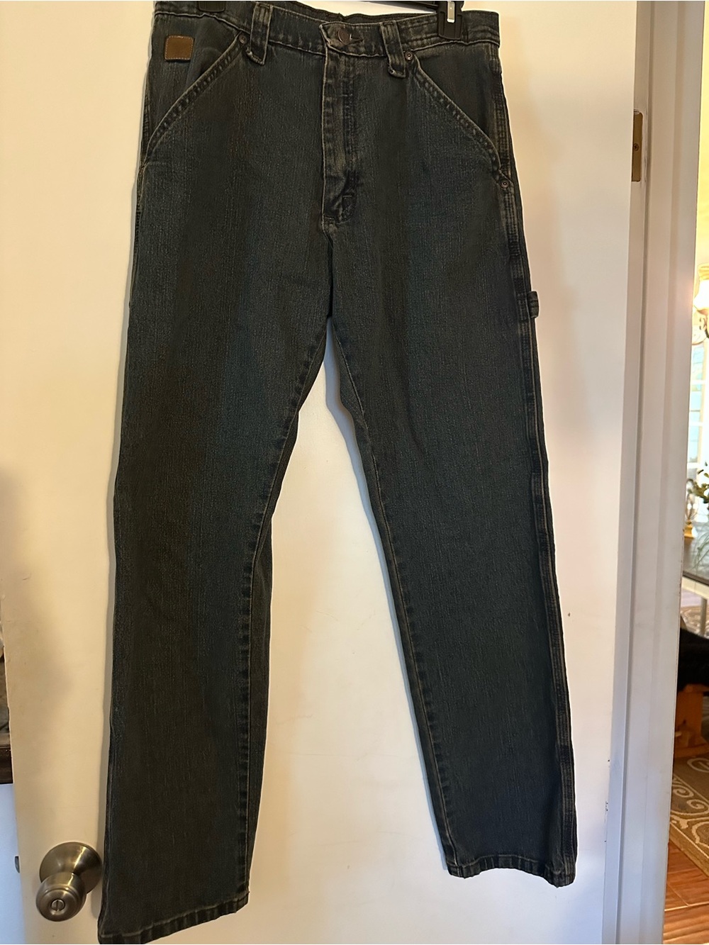 The Last of Us Wrangler Men's Dark Gray Relaxed Carpenter Jeans